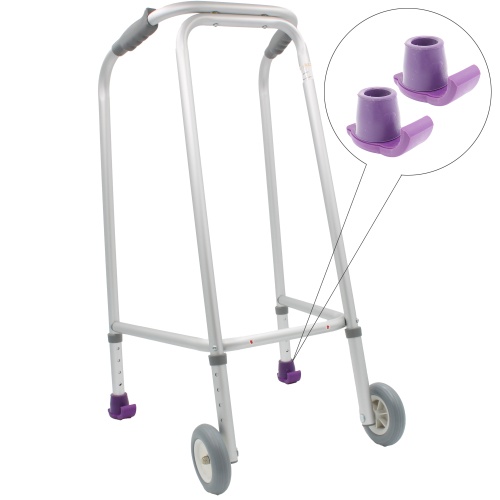 25mm (1'') Ski Glides For NHS Walking Frame - Purple